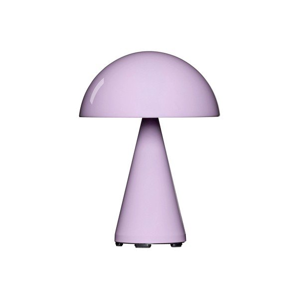 Jasnoróżowa lampa stołowa LED ze ściemniaczem (wysokość 20 cm) Mush – Hübsch