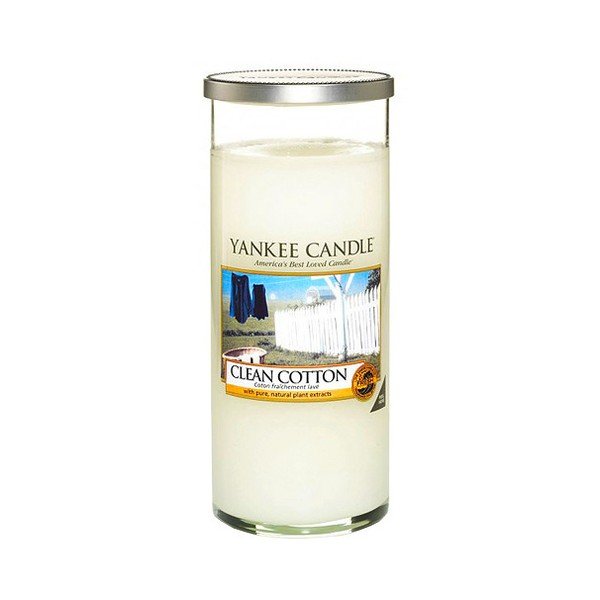 Świeca zapachowa Yankee Candle Czysta Bawełna, czas palenia až 140 godzin