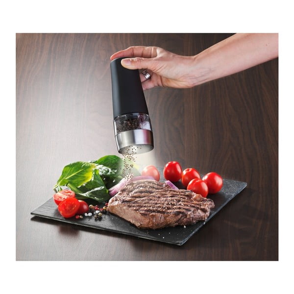 Czarny podwójny młynek do soli i pieprzu Wenko Mill-image-1