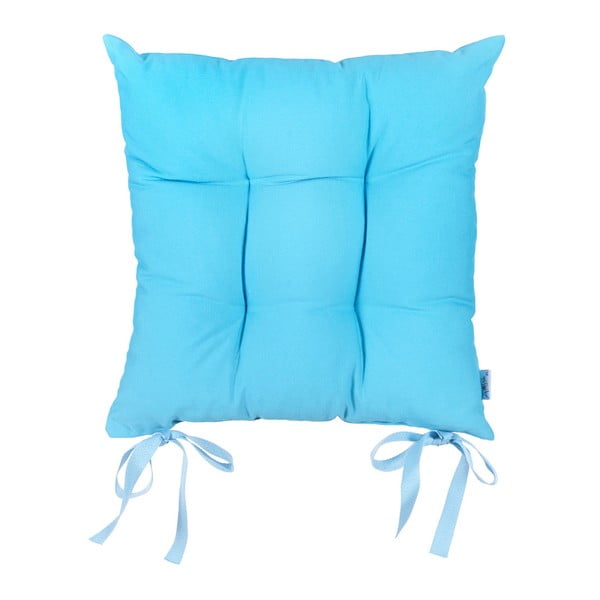 Turkusowoniebieska poduszka na krzesło Apolena Simply Blue, 41x41 cm