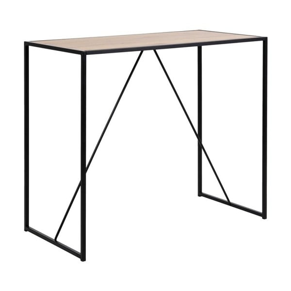 Czarno-brązowy stolik barowy Actona Seaford-image-2