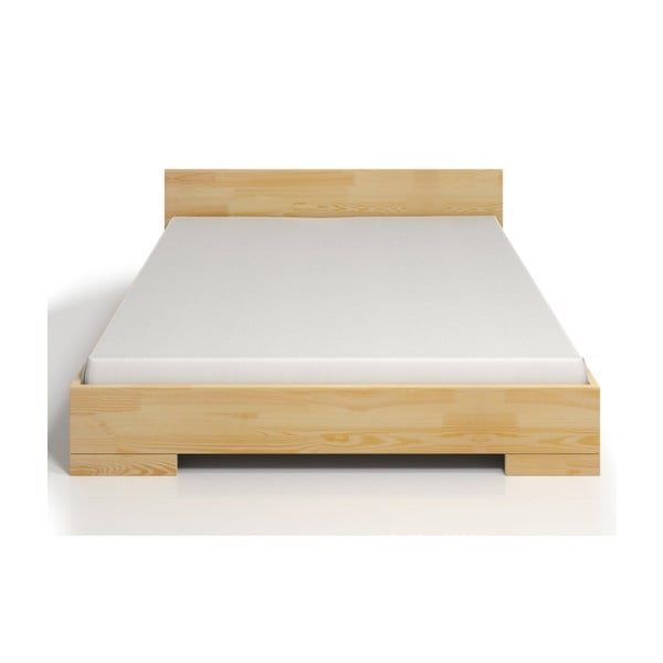 Łóżko 2-osobowe z drewna sosnowego ze schowkiem SKANDICA Spectrum, 160x200 cm