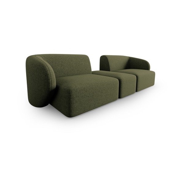 Zielona sofa  z tkaniny szenilowej 246 cm Paolo – Milo Casa-image-2