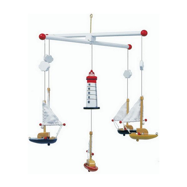 Karuzela wisząca Legler Sailboat And Lighthouse Mobile
