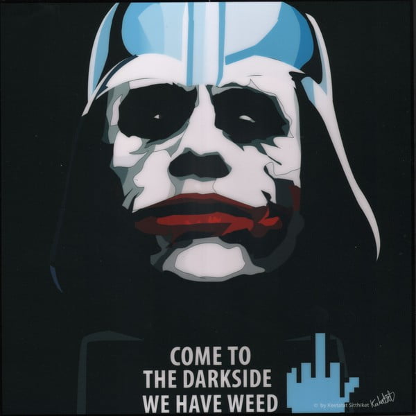 Obraz "Darth Vader - come to the dark side we have weed"
