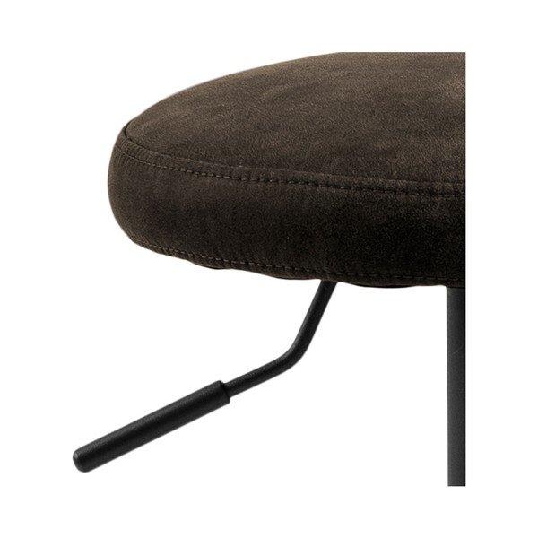 Szary tapicerowany hoker z regulowaną wysokością (wysokość siedziska 62 cm) Finch – Actona-image-3