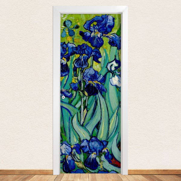 Naklejka na drzwi LineArtistica Iris, 80x215 cm