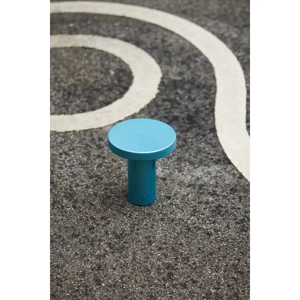 Niebieska lampa stołowa LED ze ściemniaczem (wysokość 20 cm) BringMe – Hübsch-image-3