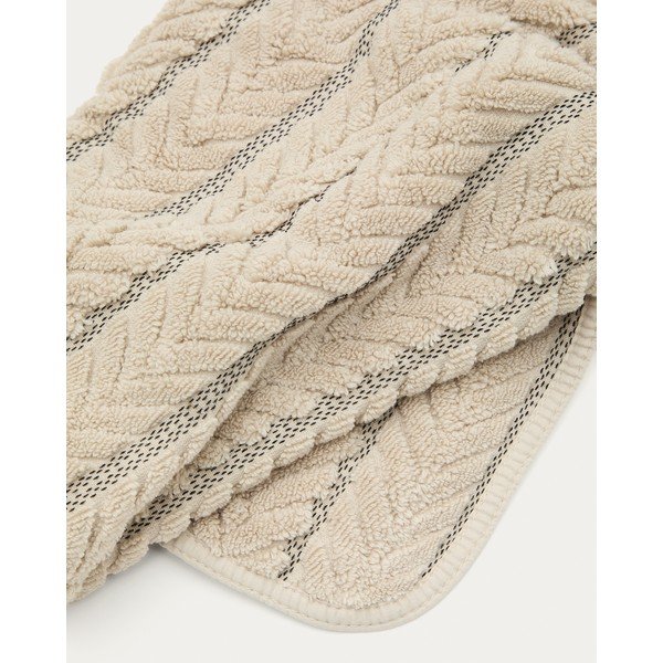 Beżowy bawełniany ręcznik frotte 50x90 cm Rune – Kave Home-image-2