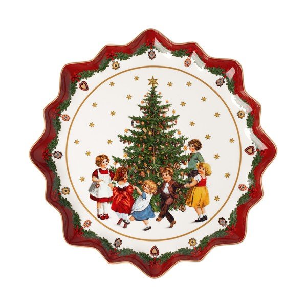 Porcelanowy talerz z motywem świątecznym Villeroy & Boch, ø 39 cm