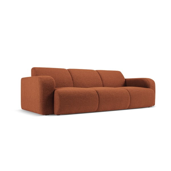 Brązowa sofa z materiału bouclé 235 cm Molino – Micadoni Home-image-2