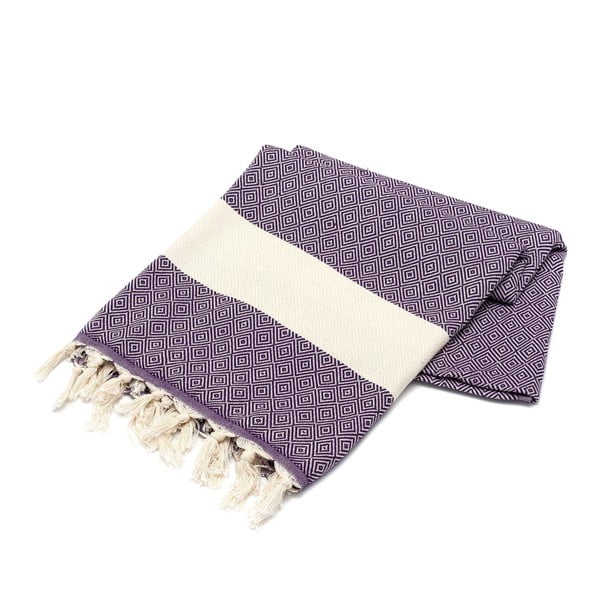 Ręcznik hammam American Stripes Purple, 100x180 cm