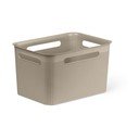 Beżowy koszyk z plastiku z recyklingu Brisen – Rotho