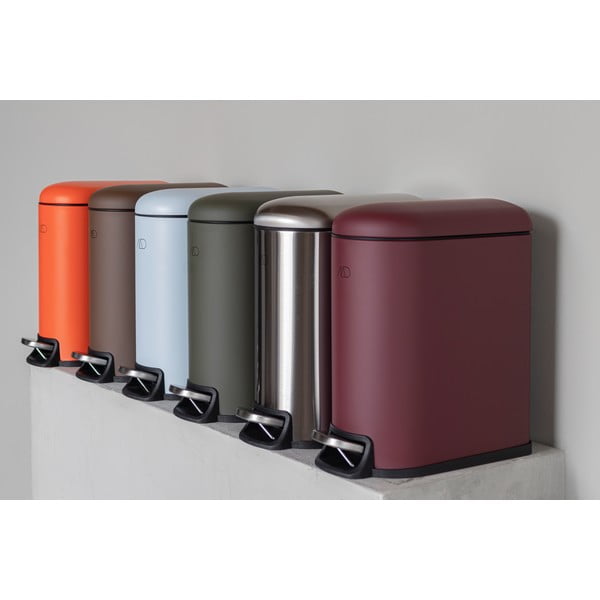 Ciemnofioletowy metalowy kosz na śmieci z pedałem 5 l Mini Walther – Mette Ditmer Denmark-image-4