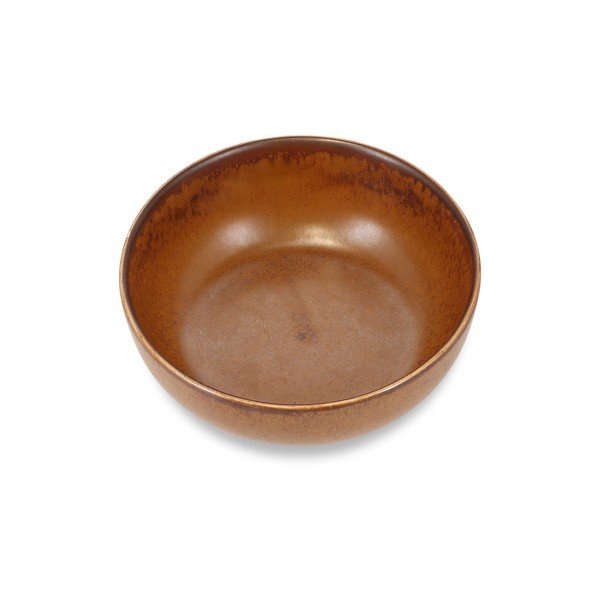 Brązowa porcelanowa miska na zupę 710 ml Ovio – BonBistro-image-1