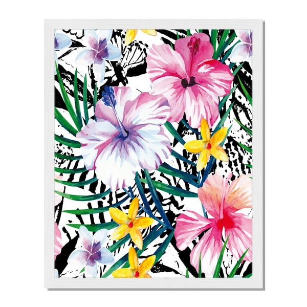 Obraz w ramie Liv Corday Provence Floral Crazy, 40x50 cm