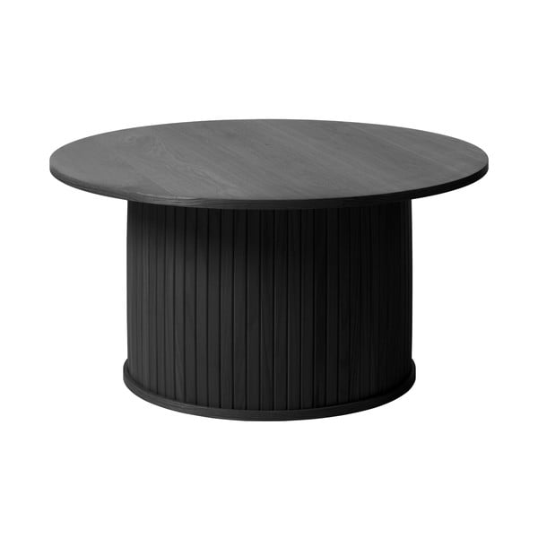 Czarny okrągły stolik ø 90 cm Nola – Unique Furniture