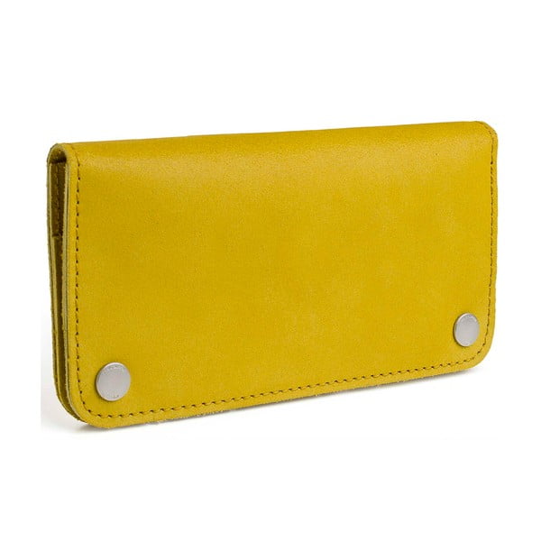 Żółty portfel skórzany Woox Triviala Lutea