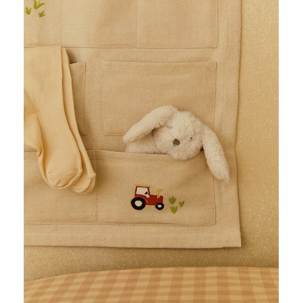 Kremowy tekstylny organizer wiszący Pecky – Kave Home-image-1