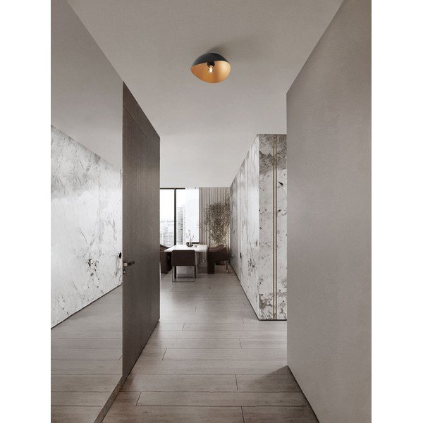 Metalowa lampa sufitowa w kolorze matowej czerni/w kolorze złota Opsi – Nova Luce-image-1