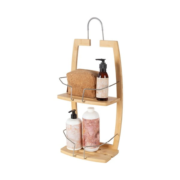 Wisząca bambusowa półka łazienkowa – Compactor-image-3