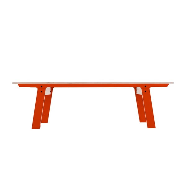 Pomarańczowa ławka rform Slim 01, dł. 165 cm