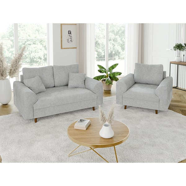 Jasnoszary fotel Ariella – Ropez-image-4