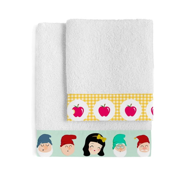 Zestaw 2 dziecięcych ręczników z bawełnyMr. Fox Mirror Mirror