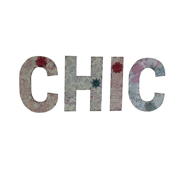 Napis dekoracyjny Antic Line CHIC