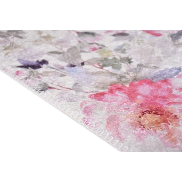 Różowo-kremowy dywan odpowiedni do prania 160x230 cm Pink Garden – Vitaus-image-2