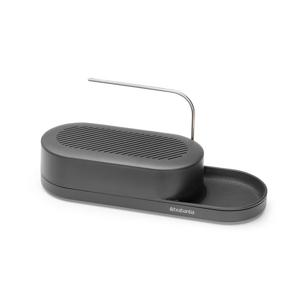 Szary plastikowy stojak na akcesoria do mycia naczyń SinkStyle – Brabantia