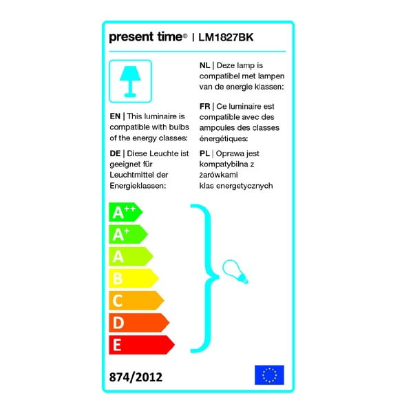 Czarna lampa stołowa Leitmotiv Lucid-image-2