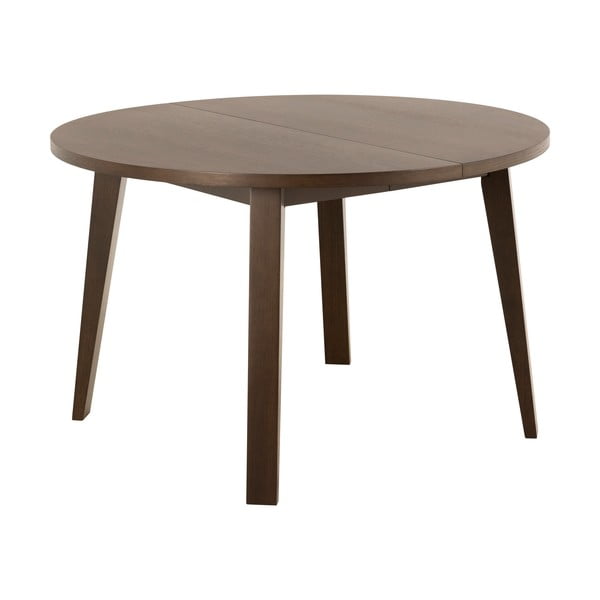 Okrągły rozkładany stół z dodatkowym blatem w dekorze dębu ø 120 cm A-Line – Actona