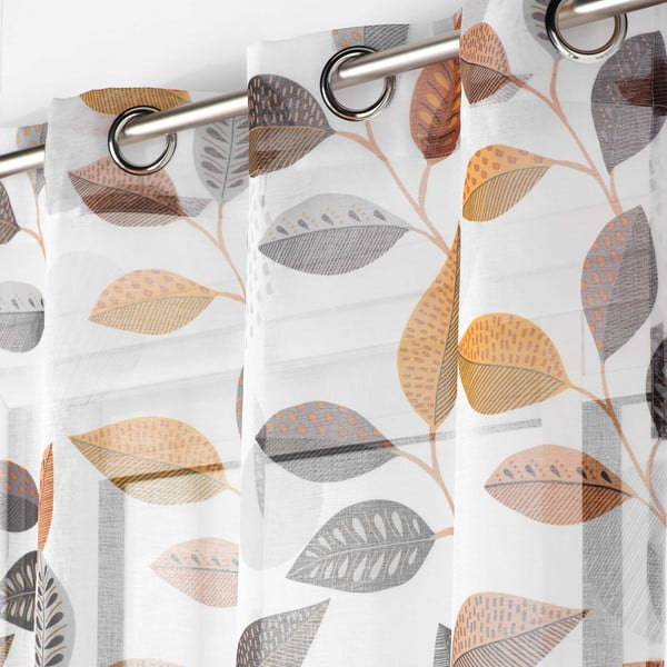 Biała firanka z woalu 140x280 cm Vahine – douceur d'intérieur-image-1