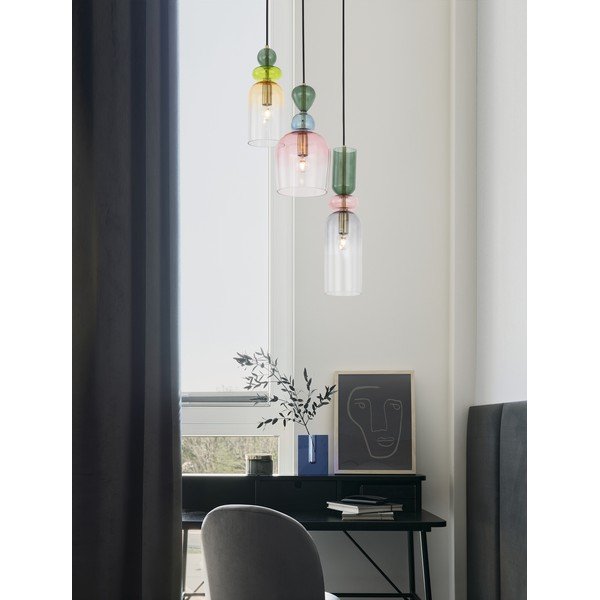 Szklana lampa wisząca w kolorze złota ø 42 cm Murano – Nova Luce-image-4