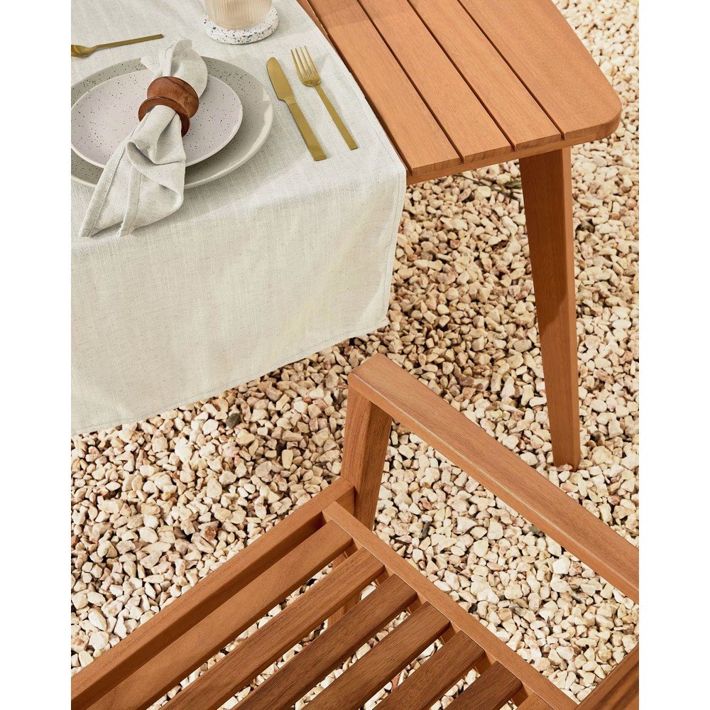 Stół ogrodowy z litego drewna 100x240 cm Hanzel – Kave Home (zdjęcie 6)