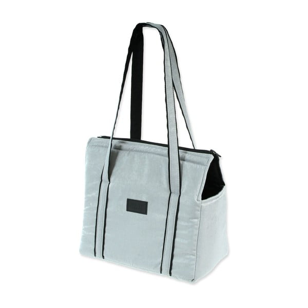 Jasnoszara torba transportowa dla psów Dog Fantasy Platinum – Plaček Pet Products
