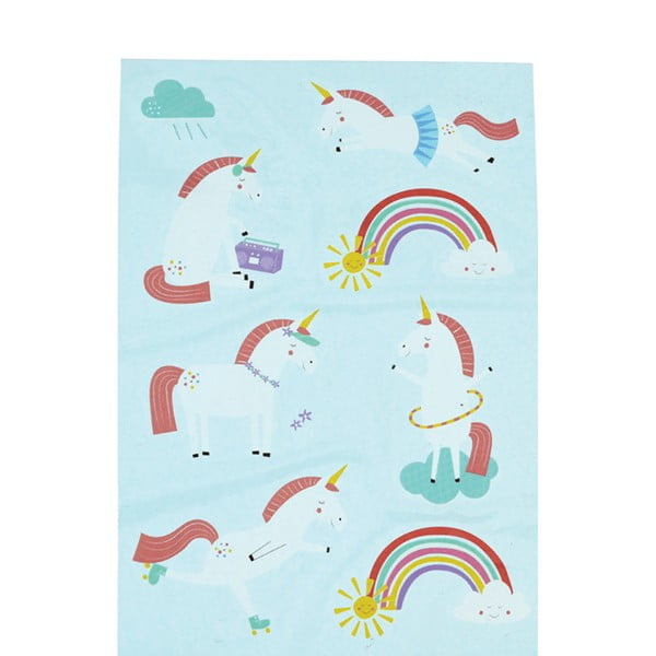 Zestaw 2 arkuszy ze zmywalnymi tatuażami Rex London Magical Unicorn-image-2