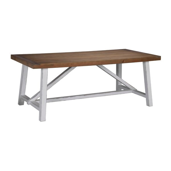 Stół z
  drewna sosnowego z recyklingu Folke Inez, 200x95 cm