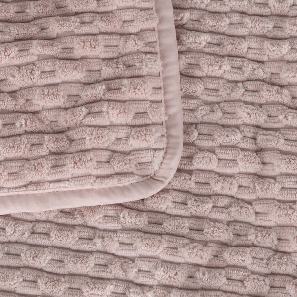 Różowa narzuta pikowana 230x260 cm – Ixia-image-1