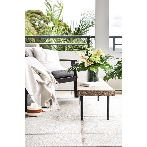 Kremowy dywan odpowiedni na zewnątrz 70x100 cm Ada Fossil – Pappelina-image-1