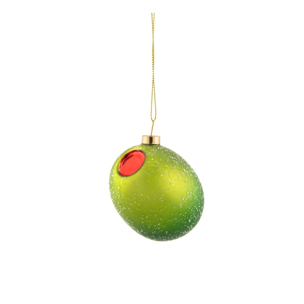 Szklana ozdoba świąteczna 7 cm Olive – Sass & Belle