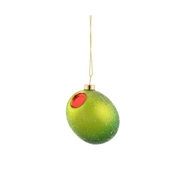 Szklana ozdoba świąteczna 7 cm Olive – Sass & Belle