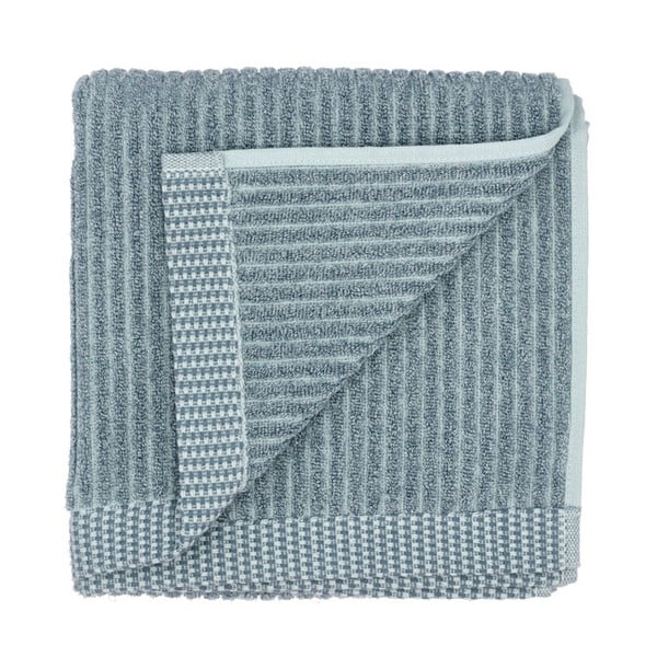 Niebieski ręcznik z bawełny organicznej 70x140 cm Melange − Södahl