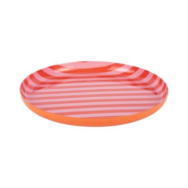 Pomarańczowy/jasnoróżowy żelazny talerz ø 22 cm Animado – PT LIVING