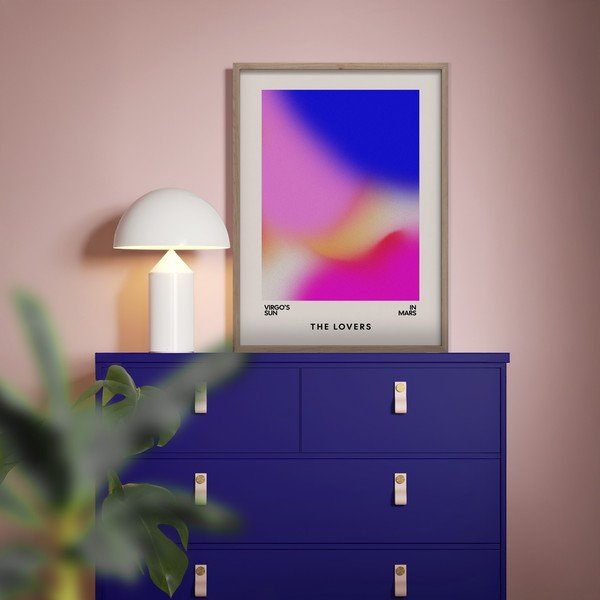 Obraz drukowany z ramą w zestawie 50x70 cm Love Flow – Styler-image-1