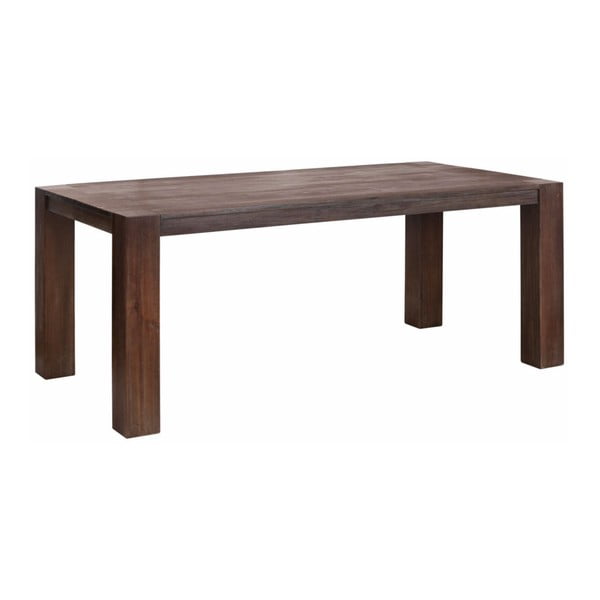 Brązowy stół do jadalni z drewna akacji Støraa Aisha, 90x180 cm