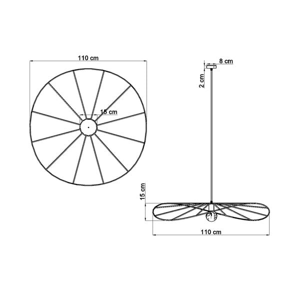 Czarna lampa wisząca ø 110 cm Elliot – Sollux-image-4