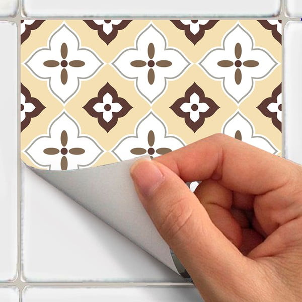 Zestaw 24 naklejek ściennych Ambiance Kenjito, 15 x 15 cm-image-2