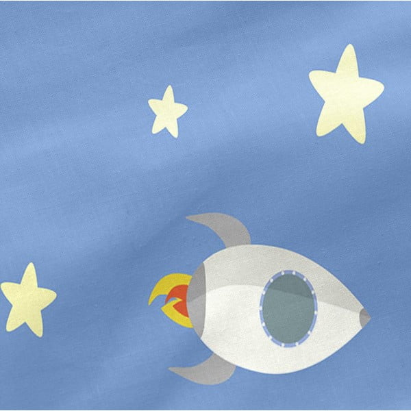 Dziecięce bawełniane prześcieradło Happynois Astronaut, 120x60 cm-image-3